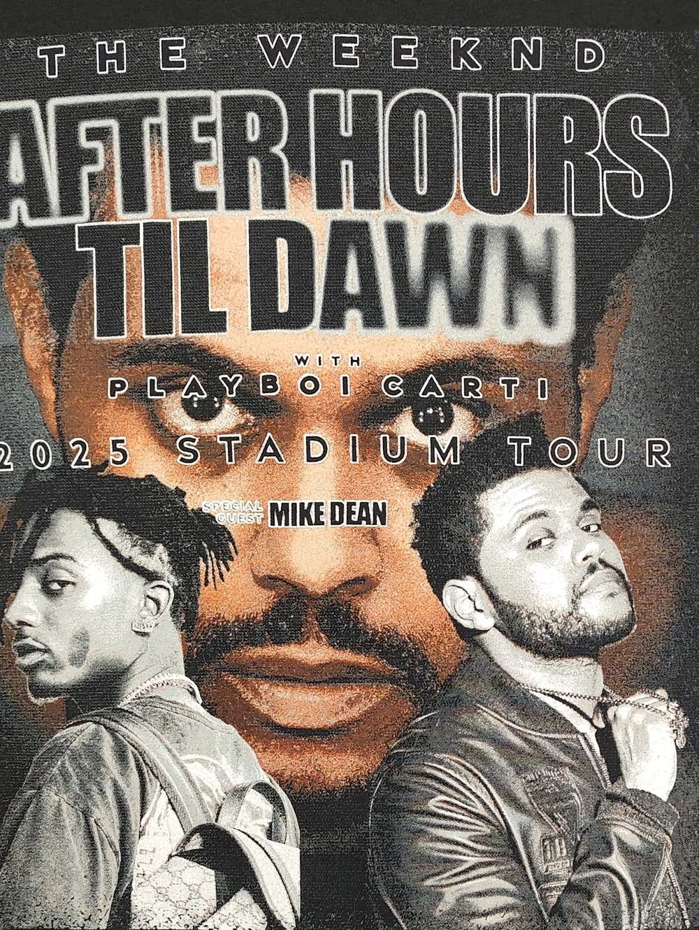 The Weeknd After Hours 'Til Dawn Black Graphic Tour T-Shirt